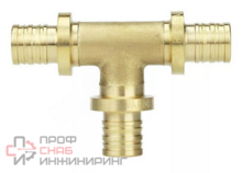 Тройник VARMEGA Slide-fit латунный равносторонний 32