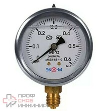Манометр рад гидр МД93 0-0,6МПаДк63 G1/4" глиц нерж ЭКОМЕРА