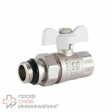 Кран шаровой с американкой и кольцевым уплотнением ViEiR 1/2", никель