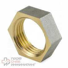 Контргайка Aquasfera латунь Ду32 ВР никель 9020-04