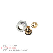 Резьбовое соединение SR Rubinetterie для многослойной трубы Ø15,5/16-20x3/4”E, цвет хром