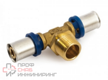 Тройник General Fittings 5S00 20-1/2"-20 пресс-наружная