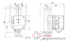 Насос Grundfos ALPHA1 L 25-80 180 1x230V 50Hz 6H