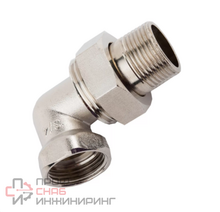 Сгон, угловой, НВ, 1/2", 1/2", латунь, хромированный Giacomini