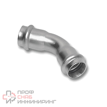 Отвод 45° Sanha NiroSan 9041 DN35-35пресс-пресс сталь нержавеющая