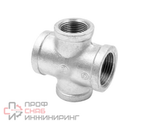 Крест Fittex PLUS чугун оцинкованный Ду20 (3/4") м/м