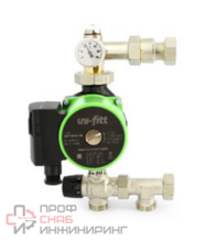 Насосно-смесительная группа Uni-Fitt SOLOMIX X с наружной резьбой 1", ZOTA EcoRING 25/60