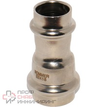 Муфта переходная Rommer ВПр 22х18 из нержавеющей стали
