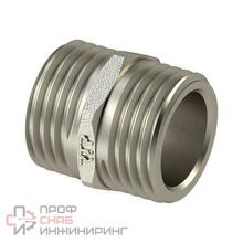 Ниппель резьбовой латунный Ду25 НР никель РосТурПласт 25102