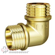 Угол 90 гр LD Pride DN15 (1/2") НР/НР латунь