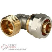 Угольник Stout с наружной резьбой обжимной Ду32х1