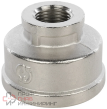 Муфта ВВ никелированная 11/2X3/4 STOUT