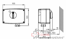 Электропривод Danfoss ARV 153 230В 3с/мм