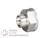 Переход LD Pride DN 15х10 (1/2"ВР х 3/8"НР) латунь никель с биркой