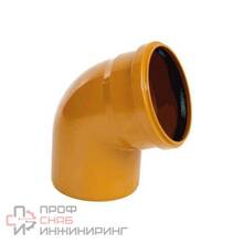 Отвод PP-B коричневый б/н Дн110х67гр в/к РосТурПласт 36654