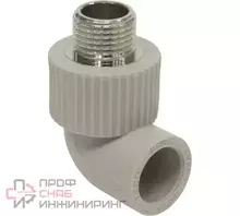 Угольник TEBO сер. PP-R комб. 32x1" НР (10/50)