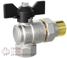 Шаровой кран LD 1"- 25 ВР-ГШ американка бабочка угловой LD Pride