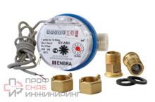 Счётчик учёта холодной воды ENBRA EV-AMi L80 D15 B, с импульсным выходом, со сгонами