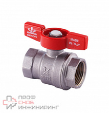 Кран шаровой Gekon хром ВР 3/4" ручка-бабочка