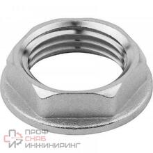 Контргайка 1 1/2", General Fittings 2600, резьба, вн., латунь, с фланцем