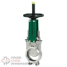 Задвижка шиберная Tecofi со штурвалом из ковкого чугуна и уплотнением из нитрила PN10