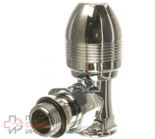 Вентиль SR Rubinetterie угловой серия "Ovus" 1/2", цвет хром