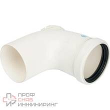 Элемент дымохода Stout конденсационный угол 87° с инспекцией D80 м/п PP-FE
