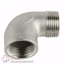 Угольник GENEBRE 0092N 08, DN040 (1 1/2")  PN20, 90 град, корпус - AISI316 (CF8M)  НР-ВР