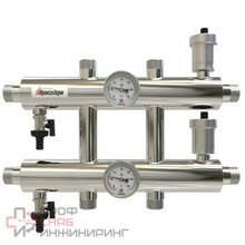 Распределительный коллектор Прокситерм CLASSIC из нержавеющей стали AISI 304 без гидрострелки