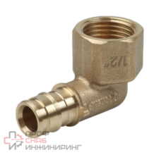 Угольник-переходник с внутренней резьбой Sanext, латунь 20 - G 1/2" Lite