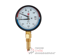 Термоманометр BD ТМТБ 41Р (0-150С) (0-1,6) �Па кл.2,5 G1/2
