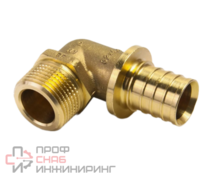 Угольник WAAG Xpand 90° 16-1/2" обжимное кольцо-резьба латунь