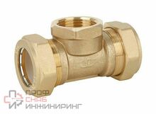Тройник компрес. 15 х 1/2 х 15 ц/г/ц TIM