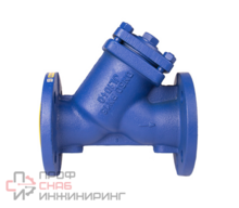 Фильтр сетчатый ZETKAMA 821А-065-С49, DN065, PN16, корпус - чугун GJL-250 (GG25)  сетка - нерж. сталь AISI304, ячейка 1,25 мм, Ф/Ф