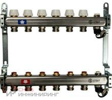 Коллектор STOUT для напольного и радиаторного отопления 6 в SMS-0932 000006