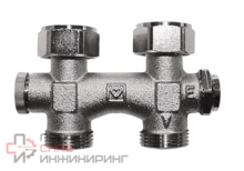 Узел подключения Herz 3000 проходной G3/4" фикс байпас для однотрубных систем