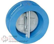 Клапан обратный двухстворчатый FAF Тип 2350 Ду65 Ру16 чугун межфланцевый