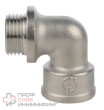 STOUT Угольник с упором НВ никелированный 1/2 SFT-0016-000012