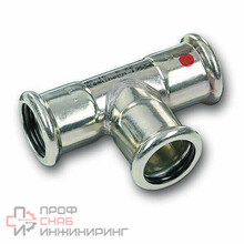 Тройник Sanha 24000 DN28-15-28 пресс-пресс сталь оцинкованная