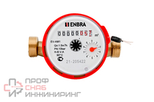 Счётчик учёта горячей воды ENBRA EV-AM1i L110 D15 B, с импульсным выходом, без сгонов
