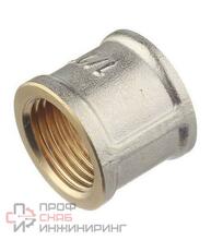 Муфта 1"-1" General Fittings 2600 резьба-резьба, вн., латунь хромированная