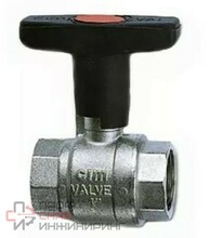 Кран шаровой Cimberio A14 1/2" серии Т14 полный проход PN60 BB нейлоновая ручка