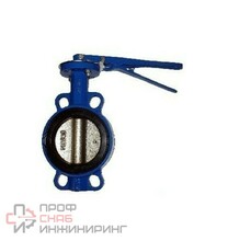 Затвор чугунный поворотный межфланцевый ABRA-BUV-VF826D050H Ру16 с рукояткой