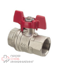 Шаровой кран Oventrop Optibal DN 32, ВР-ВР, рукоятка бабочка