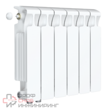 Радиатор биметаллический Rifar Monolit Ventil 350/6, левое подключение, 50 мм (без H-образного узла)