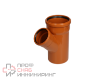 Тройник наружный канализационный КОНТУР ОРАНЖ D160/110-45гр