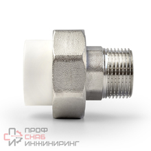 Муфта комбинированная разъемная (американка) Pro Aqua НР Белая 40-1.1/2