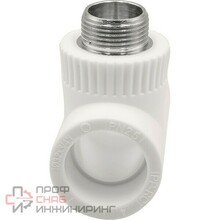 Тройник THERMOLIGHT комбинированный PP-R НР 32х3/4х32 белый (10/50)