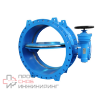 Затвор дисковый фланцевый Tecofi Tecwat с редуктором ДУ 400