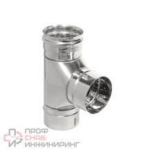 Тройник Теплов и Сухов 87 d 130 толщина 0,5 нержавеющая сталь